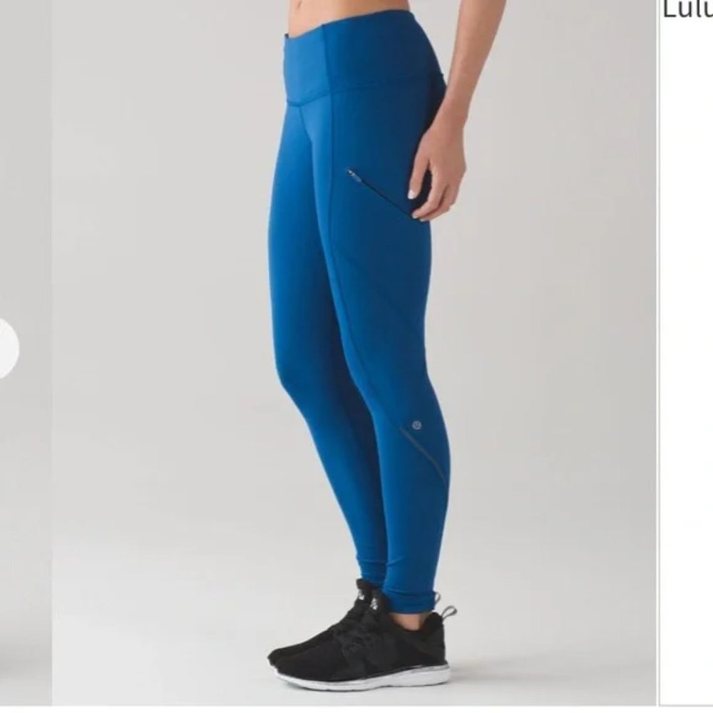 Lululemon Cadence Crusher Tights Dark Royal Size 8